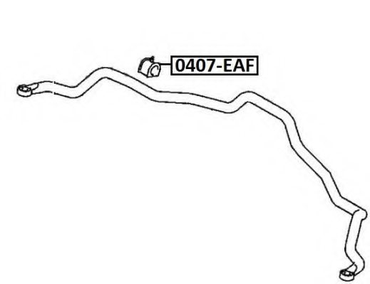 ASVA 0407-EAF Bearing Bush, stabiliser